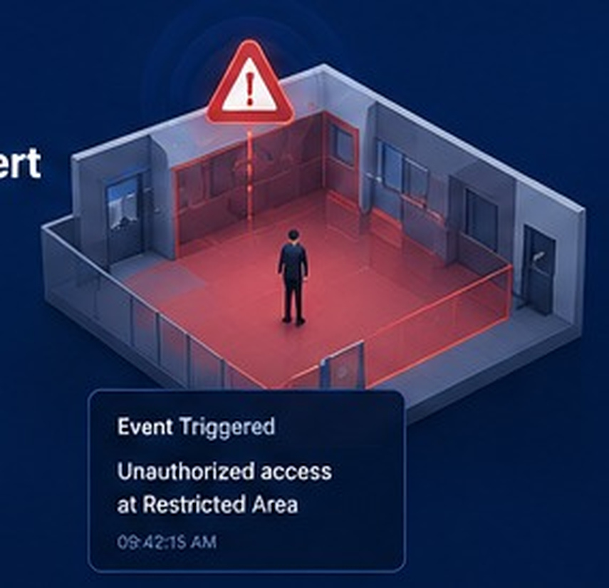 Restricted zone alert
